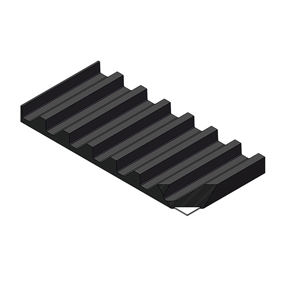 ZAHNPROFILPLATTE UVZ, 450x80x1000 MM